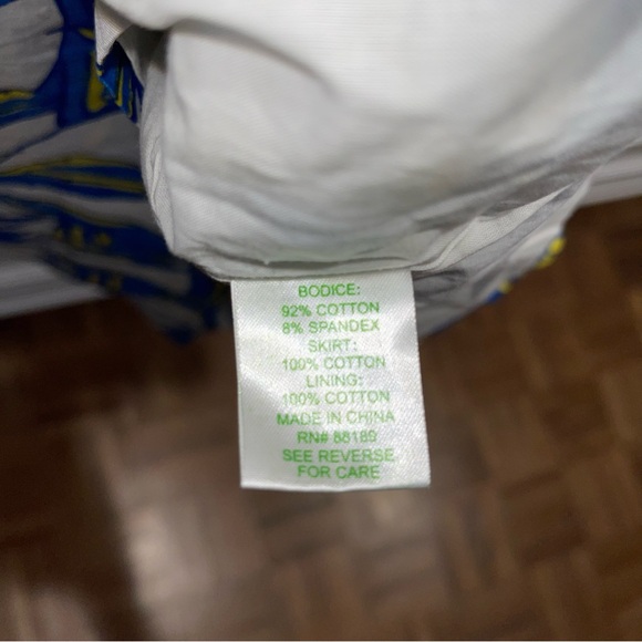 Lilly Pulitzer Worth Blue Docksider Nettie Sleeveless Sun Dress NWT M Medium - Picture 7 of 7